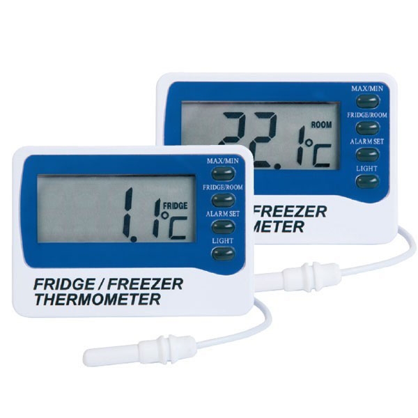 Thermomètre avec alarme sonore pour réfrigérateur et congélateur, gamme  -49°C à + 69.9°C