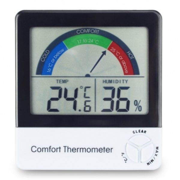 Thermomètre / Hygromètre mécanique - zone de confort