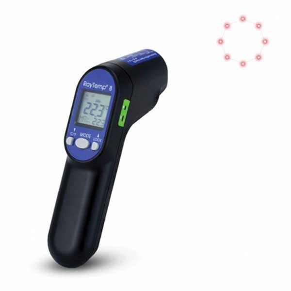 RayTemp 8, thermomètre infrarouge avec laser circulaire et canal