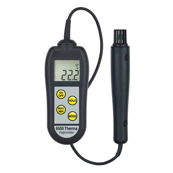 6500 Therma hygrometer low cost - mesure humidité relative, point de rosée  et température avec sonde externe fixe