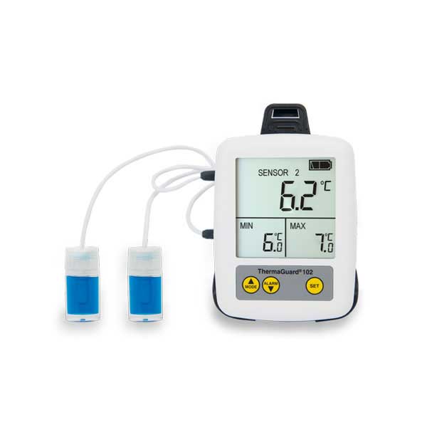 Thermaguard 102 - thermomètre avec affichage max/min avec sondes dans bouteille de glycol