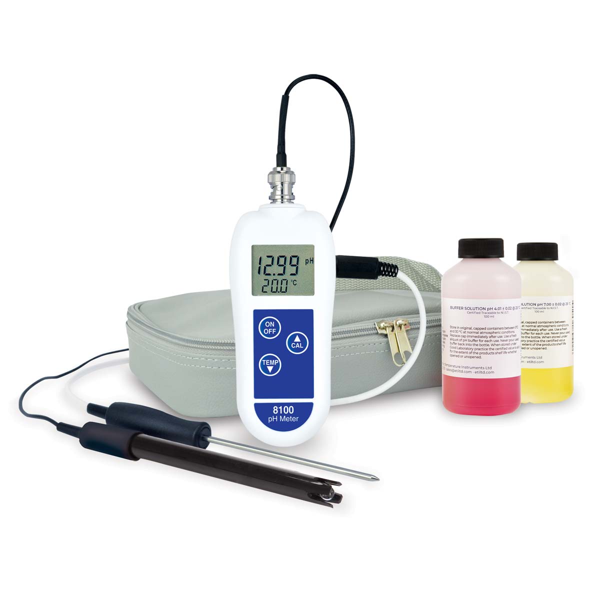 Kit pH mètre 8100 pH et sonde température