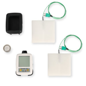 Kit wifi data logger température et 2 sondes simulant un aliment pour les mesures dans les réfrigérateurs, congélateurs, stockage, armoire réfrigérée. Alerte par mail et notification