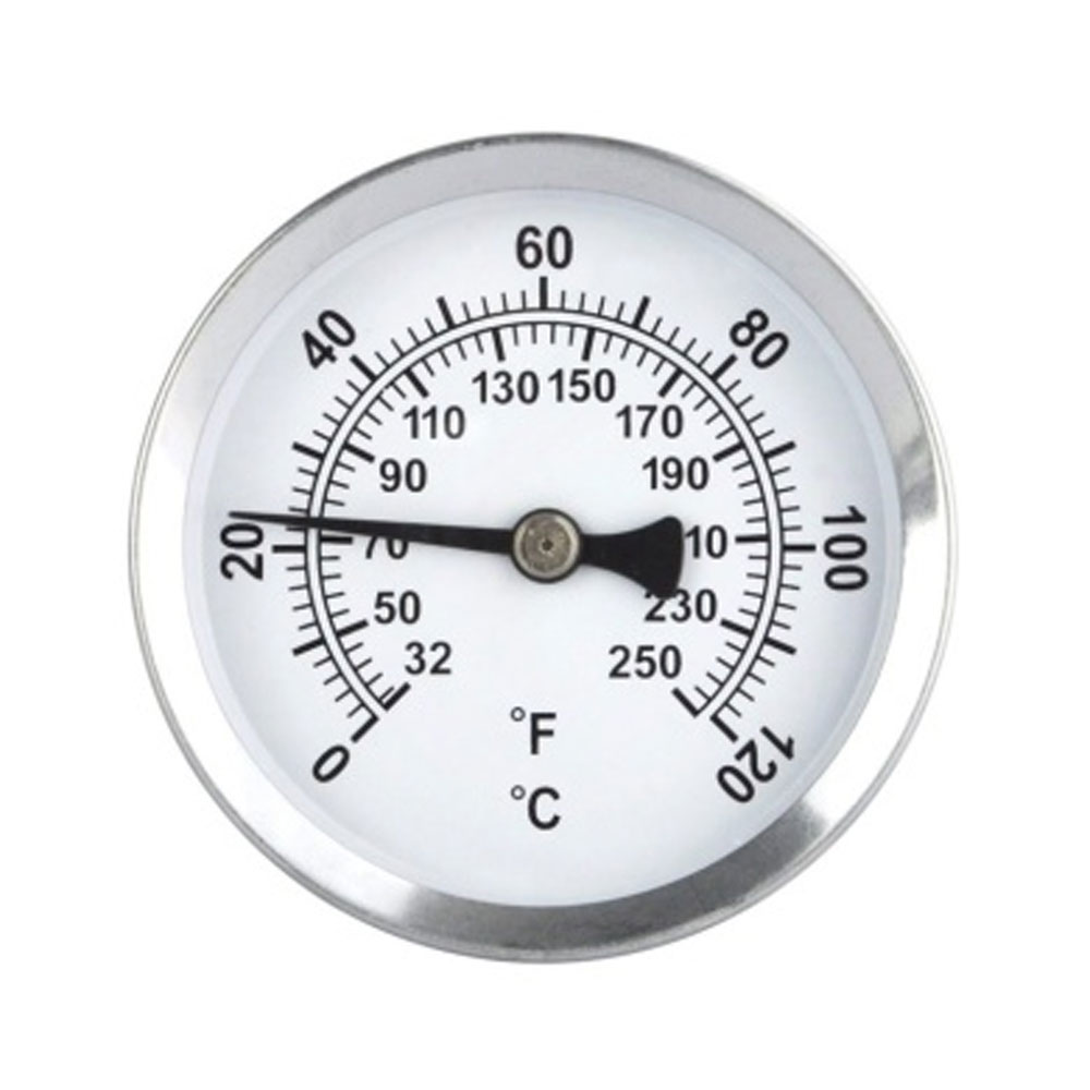 thermomètre avec grand cadran, 60mm pour mesure température tuyau