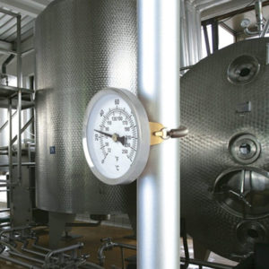 thermometre pour tuyau avec kit de ressort inox